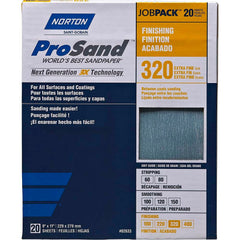 NORTON Norton 07660768166 Sanding Sheet 320 Grit Aluminum Oxide