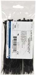 THOMAS & BETTS Thomas Betts L-6-18-0-C Standard Cable Tie 100 Pack