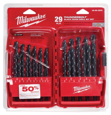 MILWAUKEE Milwaukee 48-89-2802 Thunderbolt 29pc Black Oxide Drill Bit Set
