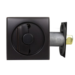 EMTEK Emtek 2135US10B Square Privacy Pocket Door Tubular Lock