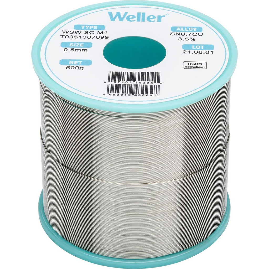 WELLER Weller T0051387699 Silver Free Alloy Solder Spool 500g