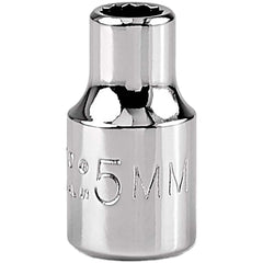 PROTO Proto J4705TM 5mm 12-point 1/4 Drive Hand Socket