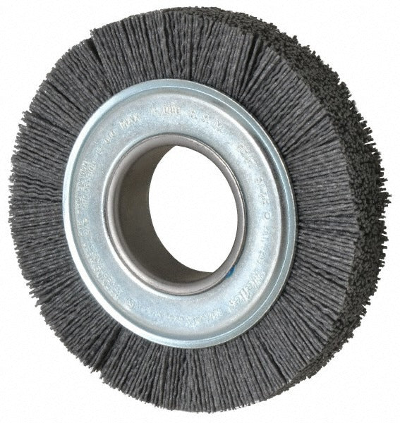 WEILER Weiler 97734 Wheel Brush 6 Inch Nylon 80 Grit Crimped