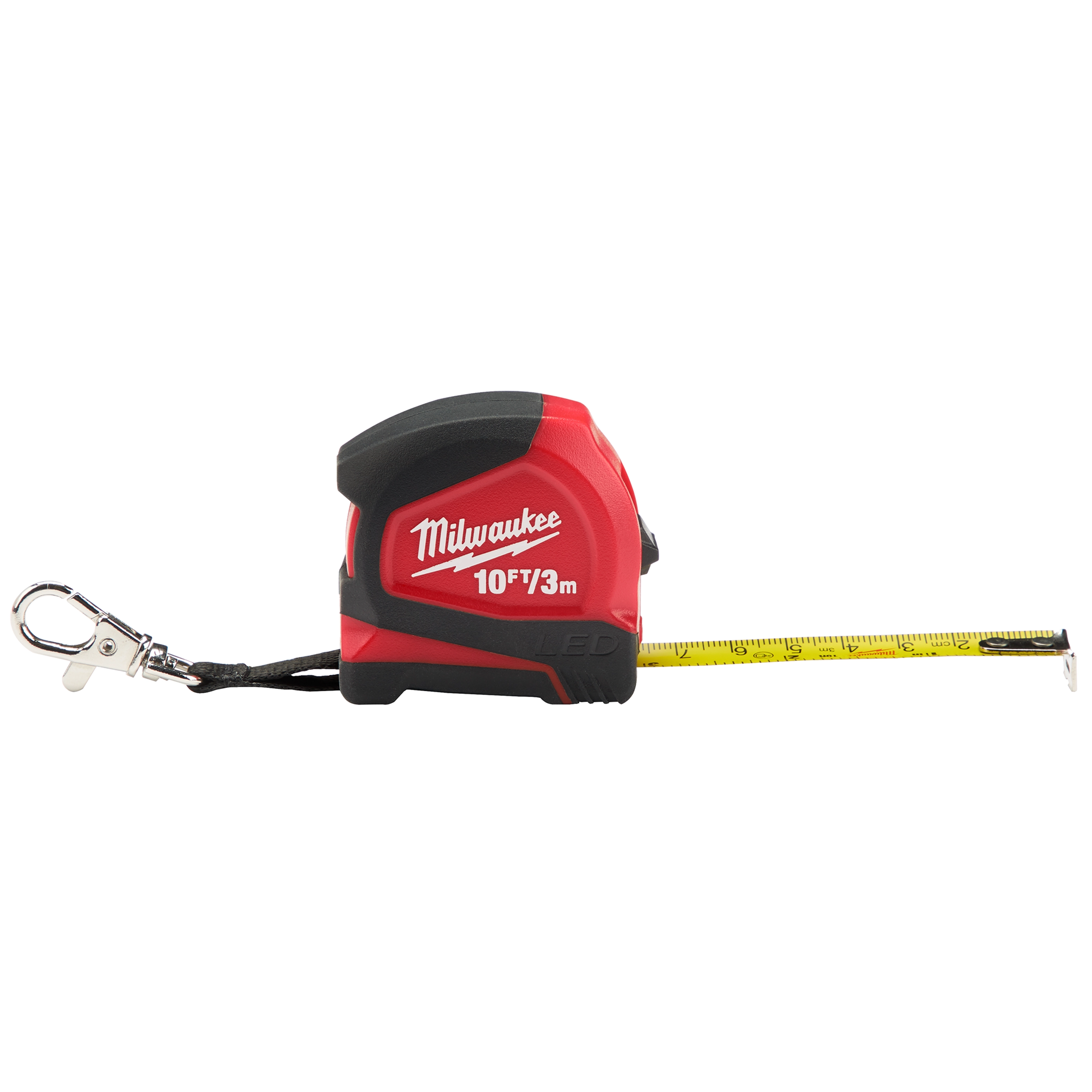 MILWAUKEE Milwaukee 48-22-6601 keychain tape measure with 10 lumen LED 10 ft L