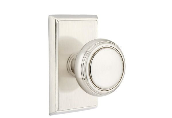 EMTEK Emtek 8121NWUS15 Norwich Knob Passage Set Satin Nickel