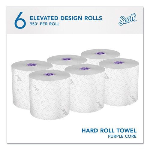 KIMBERLY-CLARK Kimberly-Clark KCC02001 Scott Essential Hard Roll Towels (8 inches x 950 ft, 6 Rolls)