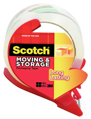 3M 3M Company 3650S-RD-OS Clear Packaging Tape 6 Pack