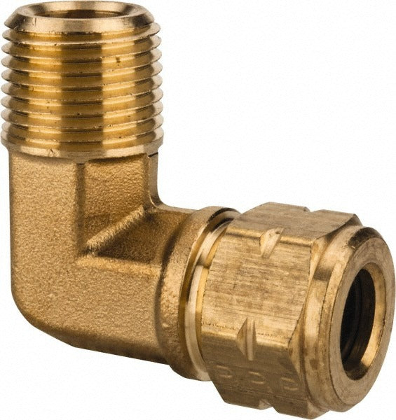 PARKER Parker 169VL-6-6 Brass Male Elbow 3/8-18 Compression X Mnpt