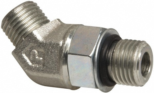 PARKER Parker 4-6 V5OLO-S Male 45 Elbow Fitting 6000 Psi Orfs Sae-orb