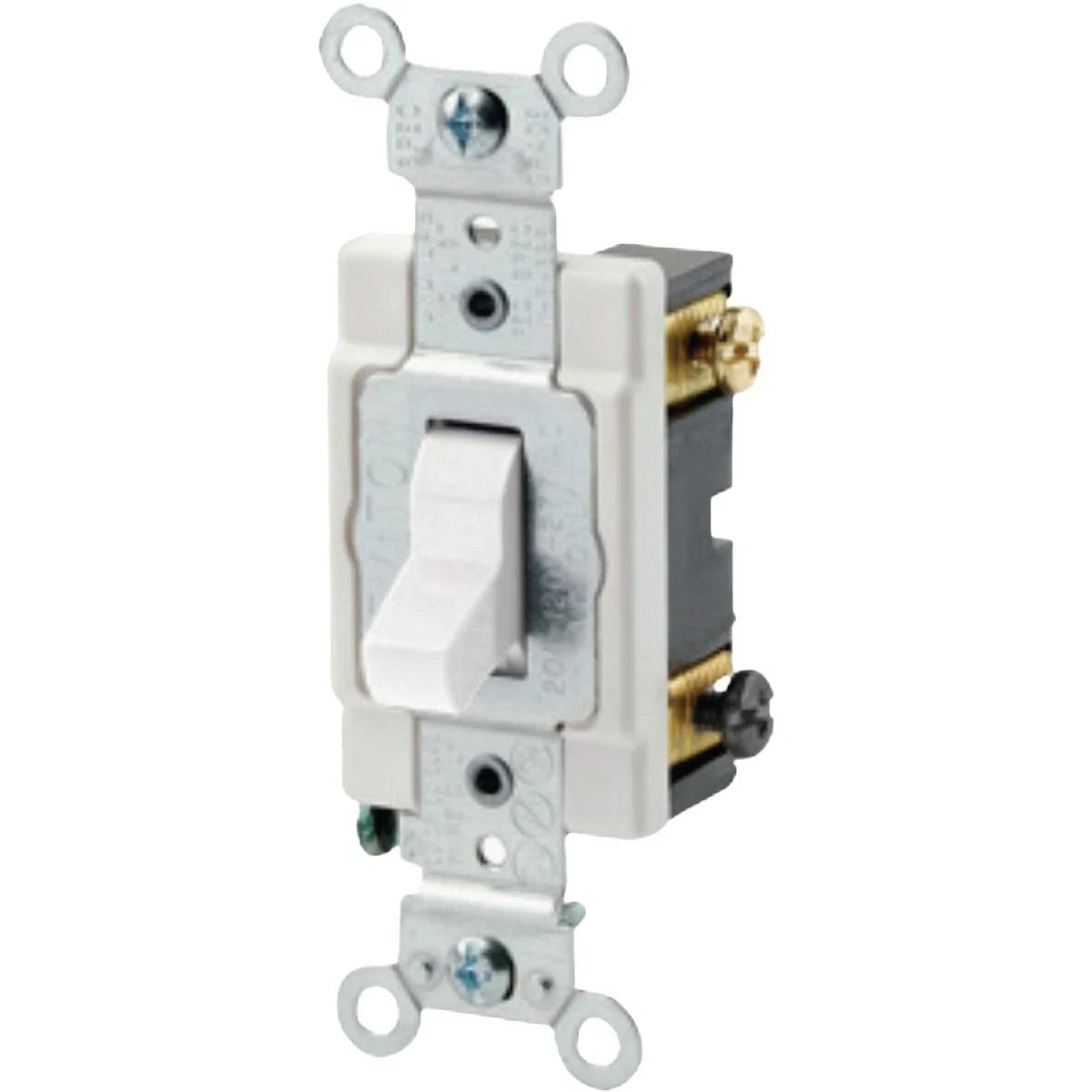 LEVITON Leviton R54-0CSB2-2WS Double Pole Toggle AC Quiet Switch 20 Amp (Each)