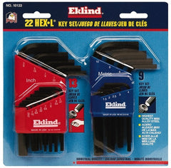 EKLIND Eklind 10122 L-key Hex Key Set 22 Piece