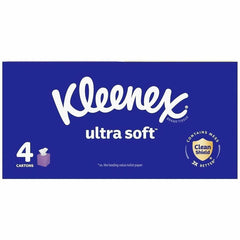 KIMBERLY-CLARK Kimberly-Clark KCC54308 Kleenex Ultra Soft Tissues 3 ply (60/Box, 4/Pack) 54308