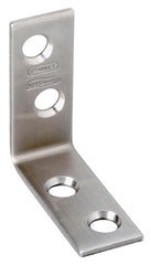 NATIONAL HARDWARE National Mfg N348-300 Ss Corner Brace 1-1/2in X 5/8in 3 Pack