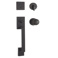 WESLOCK Weslock 02840-2S2FR2D Bailey Single Cylinder Handleset Matte Black
