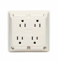 LEVITON Leviton 21254-I Nema 5-20R 20A Fourplex Receptacle Ivory
