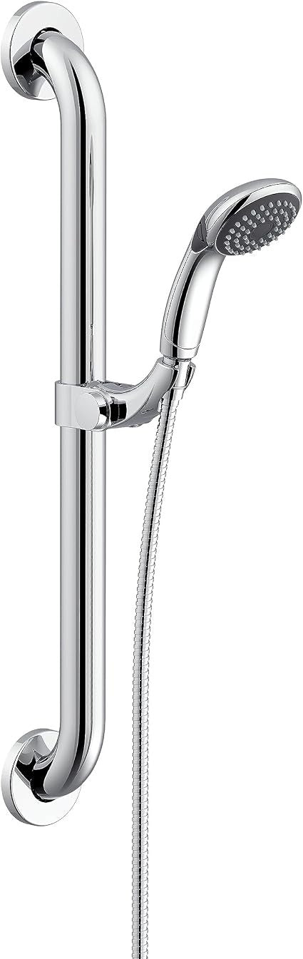 GERBER Gerber G0044775 Ada-compliant Grab Bar Assembly With 2-Function Handshower 1.75 gpm (24 in)