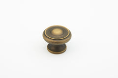 SCHAUB Schaub 703-ALB Colonial Cabinet Knob Antique Light Brass