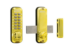LOCKEY Lockey M220BB Keyless Surface Mount Deadbolt Brass