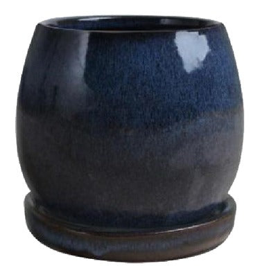 TRENDSPOT Trendspot Inc CR10975-08G Artisan Pot 8 Inches Drip Blue