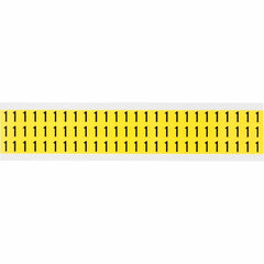 BRADY Brady 3410-1 Repositionable Vinyl Number Label 0.375 in Card of 78