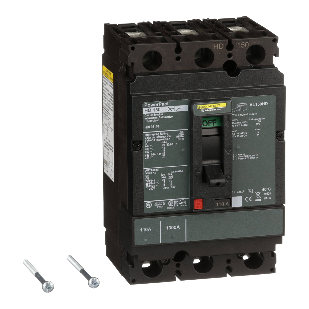 SCHNEIDER ELECTRIC HDL36110 CIRCUIT BREAKERS