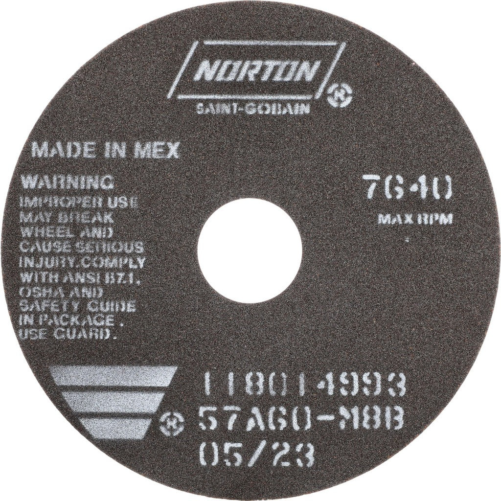 NORTON Norton 66252822975 Cut-off Wheel 6 in Aluminum Oxide