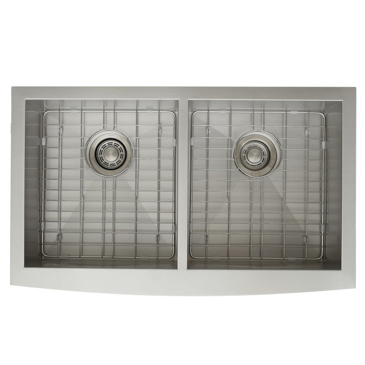 DAKOTA Dakota Plumbing DSZ-A5050SV 33in Apron Double Bowl Sink