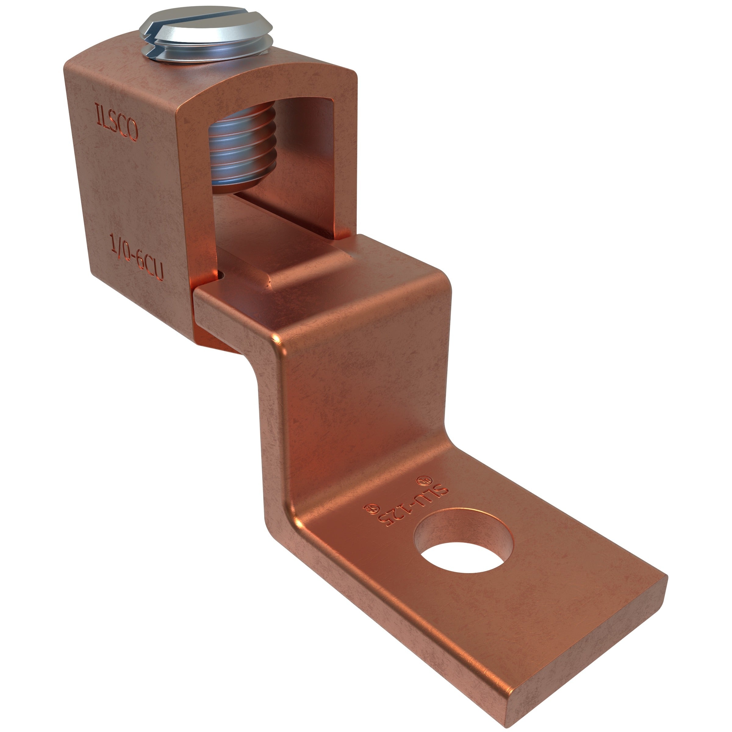ILSCO Ilsco SLU-125 Copper mechanical lug 1/0-6 AWG offset