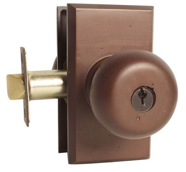 EMTEK Emtek 5103WCMB Winchester Knob Keyed Entry Medium Bronze