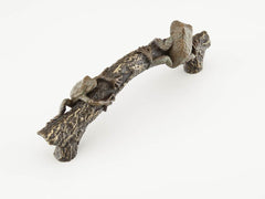 SCHAUB Schaub 895-PBZ-HBZ Cabinet Pull Frog on Log Pompeian Bronze