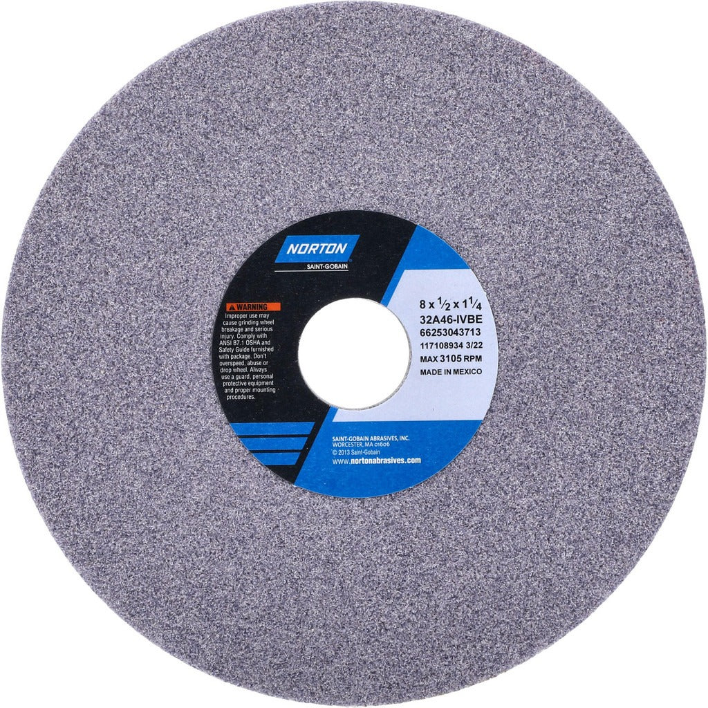 NORTON Norton 66253043713 Surface Grinding Wheel 8in 46 Grit