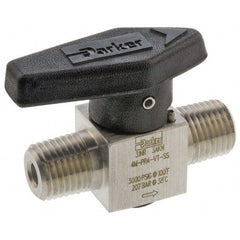 PARKER Parker 2M-PR4-VT-SS Plug Valve 3000 Psi 1/8 Inch Ss