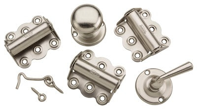 NATIONAL HARDWARE National Mfg N100-013 Screen Door Hardware Kit Satin Nickel