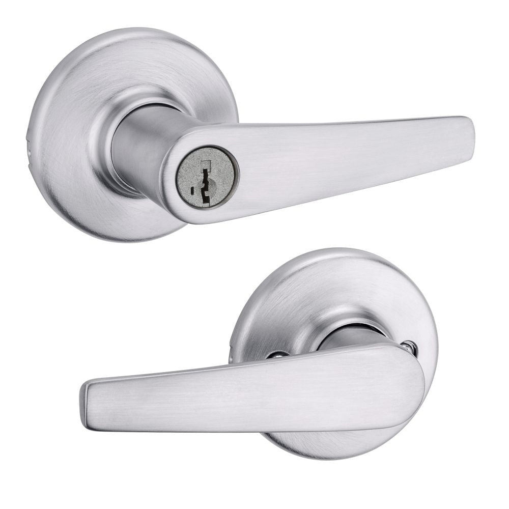 KWIKSET Kwikset 462DL-26DS Delta Lever Vestibule Lock Satin Chrome