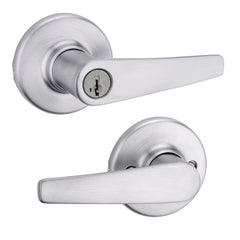 KWIKSET Kwikset 462DL-26DS Delta Lever Vestibule Lock Satin Chrome