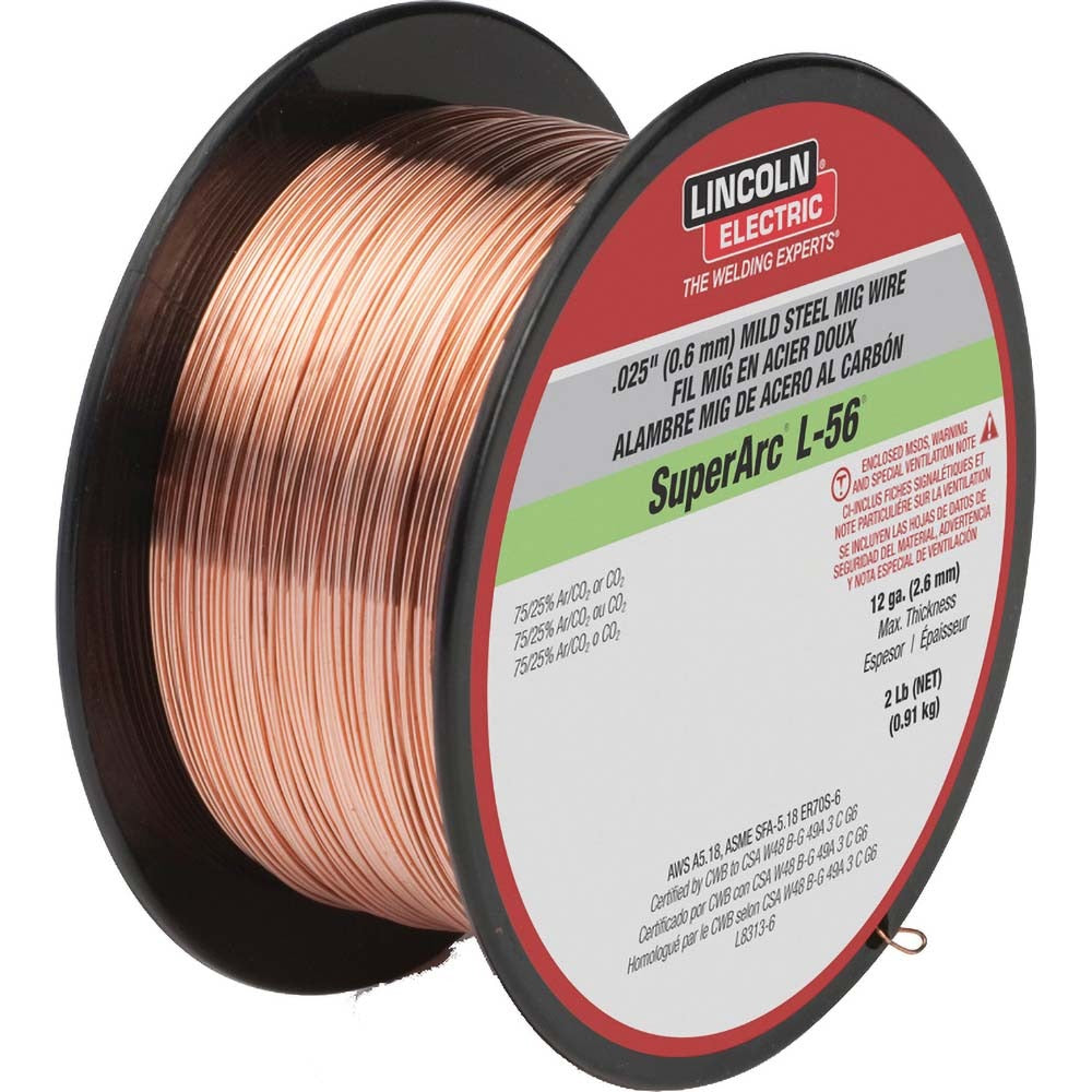 LINCOLN ELECTRIC Lincoln Electric ED030632 Mig Wire 0.035 in 2 Lb ER70S-6