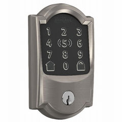 SCHLAGE Schlage Lock Co BE499CAM619 Smart Deadbolt Satin Nickel