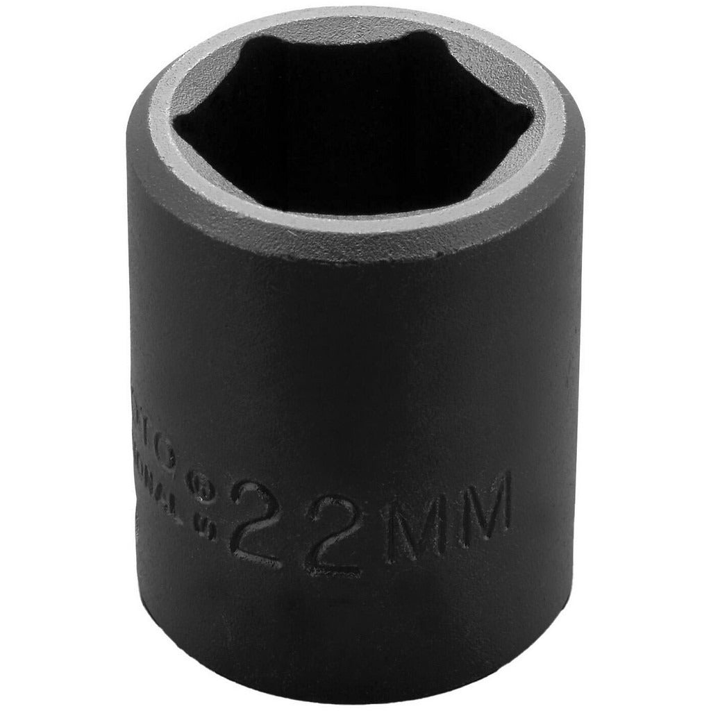 PROTO Proto J7422M Impact Socket 1/2 in Drive 22mm 6-point