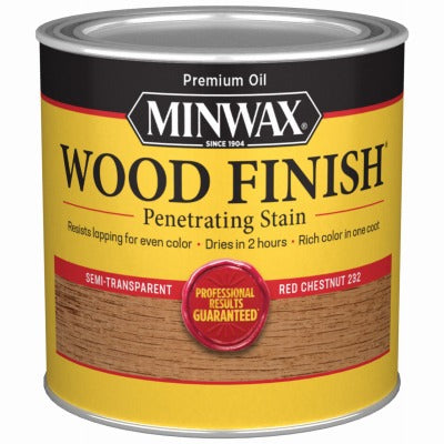 MINWAX Minwax 223204444 Red Chestnut Wood Finish 0.5 Pint