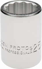 PROTO Proto J5525M Hand Socket 25 Mm 12-point 3/4 Drive