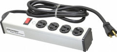 WIREMOLD Wiremold ULB420-6 Power Outlet Strip 4 Outlets 20A 120V