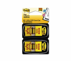 3M 3M MMM680SH2 Page Marker 1 in x 1.7 in (2 pads of 50 sheets) 680-SH2