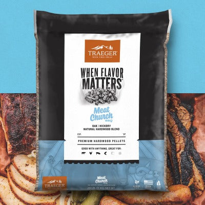 TRAEGER Traeger PEL420 Meat Church Hickory Oak Pellets 20 Lb