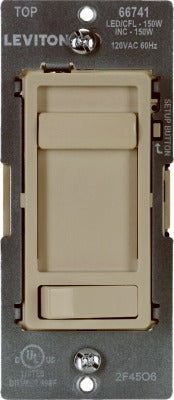 LEVITON Leviton R01-66741-00I Sureslide Dimmer 150W Led Cfl Sp 3W