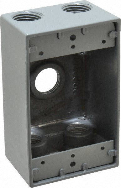 THOMAS & BETTS Thomas Betts DIH5-1-LM Aluminum Outlet Box 1 Gang