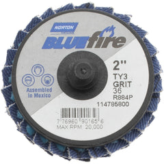 NORTON Norton 77696090165 Flap Disc 36 Grit Type 27 2 Inch