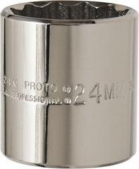 PROTO Proto J5224M Hand Socket 24mm 12-point 3/8 Drive