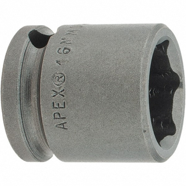 APEX Apex 16MM03 Impact Socket 16mm 6-point Hex Drive Shallow