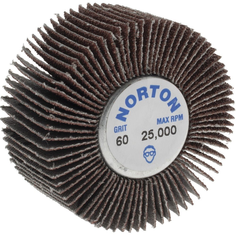 NORTON Norton 63642502646 Mounted Flap Wheel 60 Grit 2 in