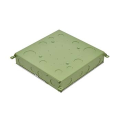 Legrand RFB4E-OG 13-1/8 x 13-1/8 x 4-1/16 4-Gang Steel Square Recessed Floor Box
